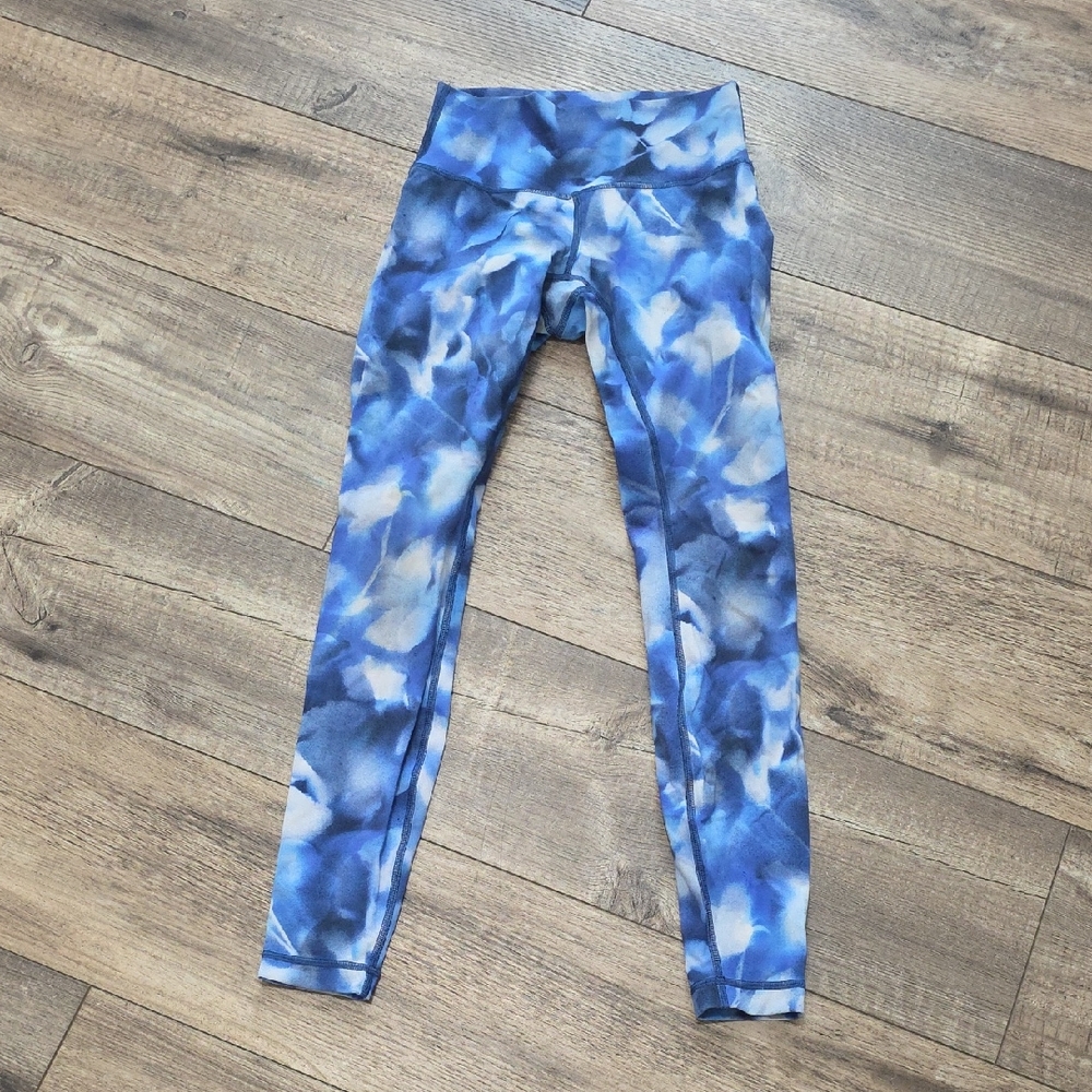 Lululemon Women’s Wunder Under High Waist Leggings - Blue Tie Dye